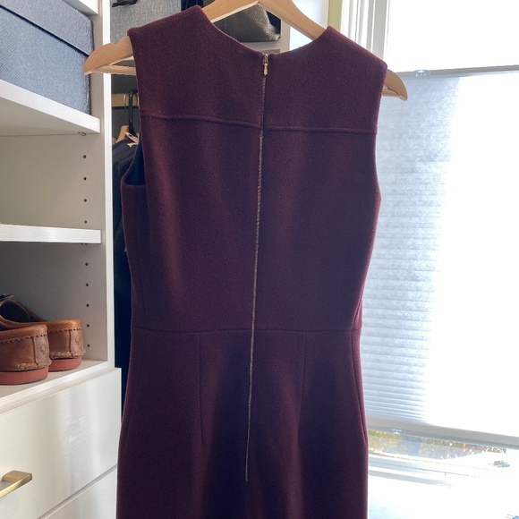 Victoria Beckham Plum Wool Sheath - Picture 3 of 4